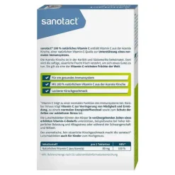 100% Natürliches Vitamin C sanotact Lutschtabletten , 30 St