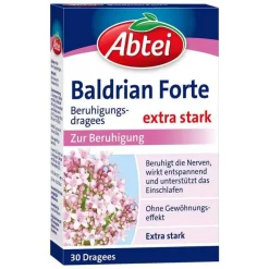 New Abtei Baldrian Forte Beruhigungsdragees, 30 St