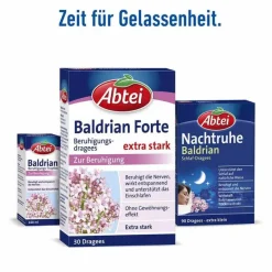 New Abtei Baldrian Forte Beruhigungsdragees, 30 St
