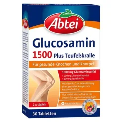 Online Abtei Glucosamin 1500 Tabletten TF, 30 St Glucosamin-Chondroitin