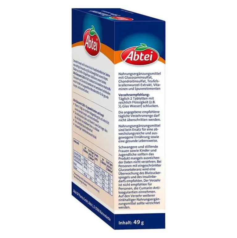 Online Abtei Glucosamin 1500 Tabletten TF, 30 St Glucosamin-Chondroitin