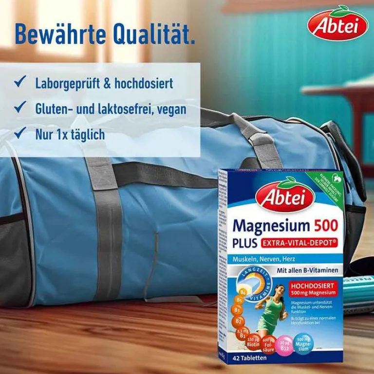 Abtei Magnesium 500 Plus Tabletten, 42 St