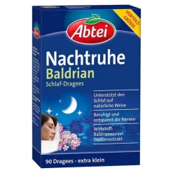 Abtei Nachtruhe Baldrian Schlaf-Dragees, 90 St