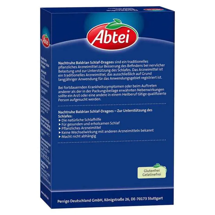 Abtei Nachtruhe Baldrian Schlaf-Dragees, 90 St