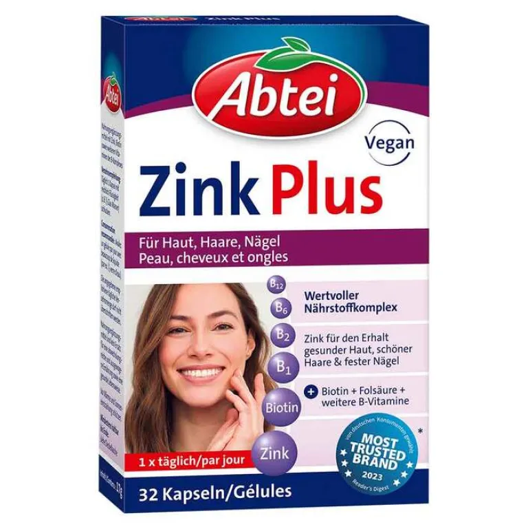 New Abtei Zink Plus Nährstoff Kapseln, 32 St