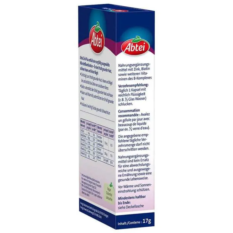 New Abtei Zink Plus Nährstoff Kapseln, 32 St