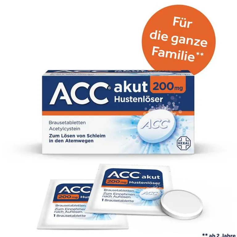 Discount ACC akut 200 mg Hustenlöser, Brausetabletten, 20 St