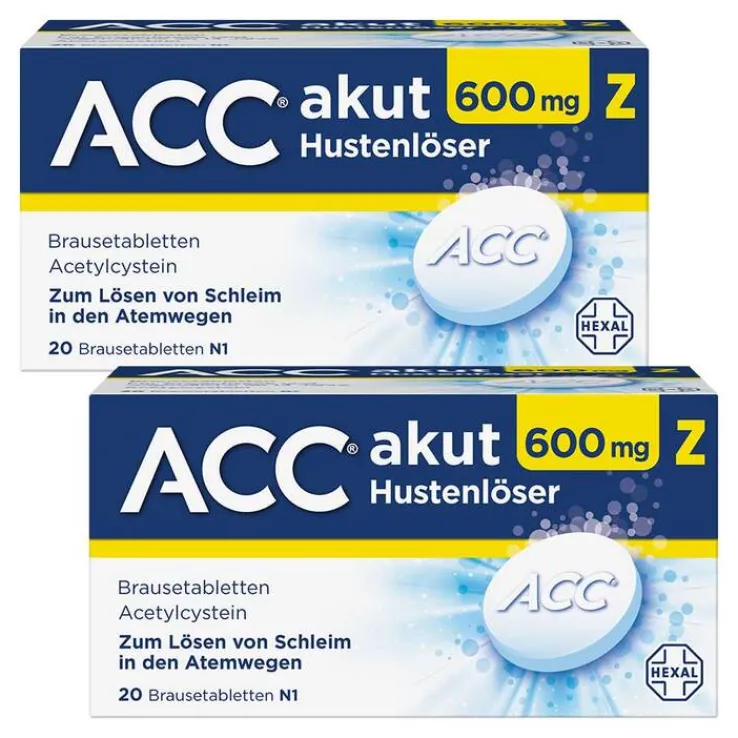 ACC akut 600 mg Z Hustenlöser, Brausetabletten, 2x20 St
