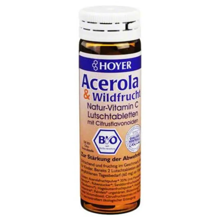 Sale Hoyer Acerola und Wildfrucht Vitamin C Lutschtabletten, 60 St