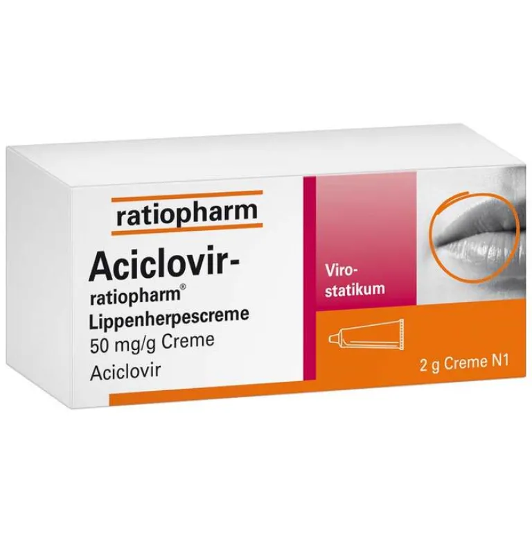 Online Ratiopharm Aciclovir Lippenherpes, 2 g