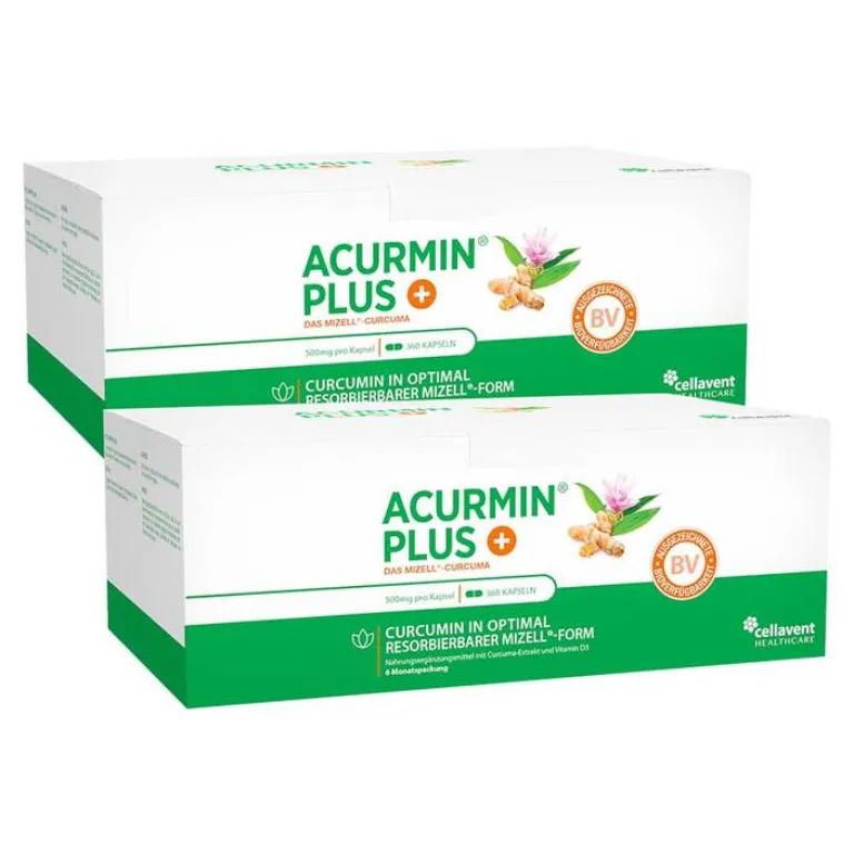 Online Acurmin Plus Das Mizell-Curcuma Weichkapseln , 2x360 St Kurkuma Kapseln