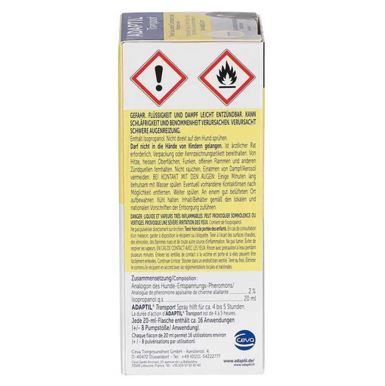 Clearance Adaptil Transport Spray für Hunde, 20 ml