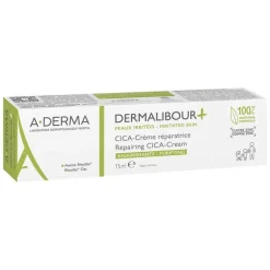 Best A-Derma Dermalibour + Cica reparierende Creme, 15 ml
