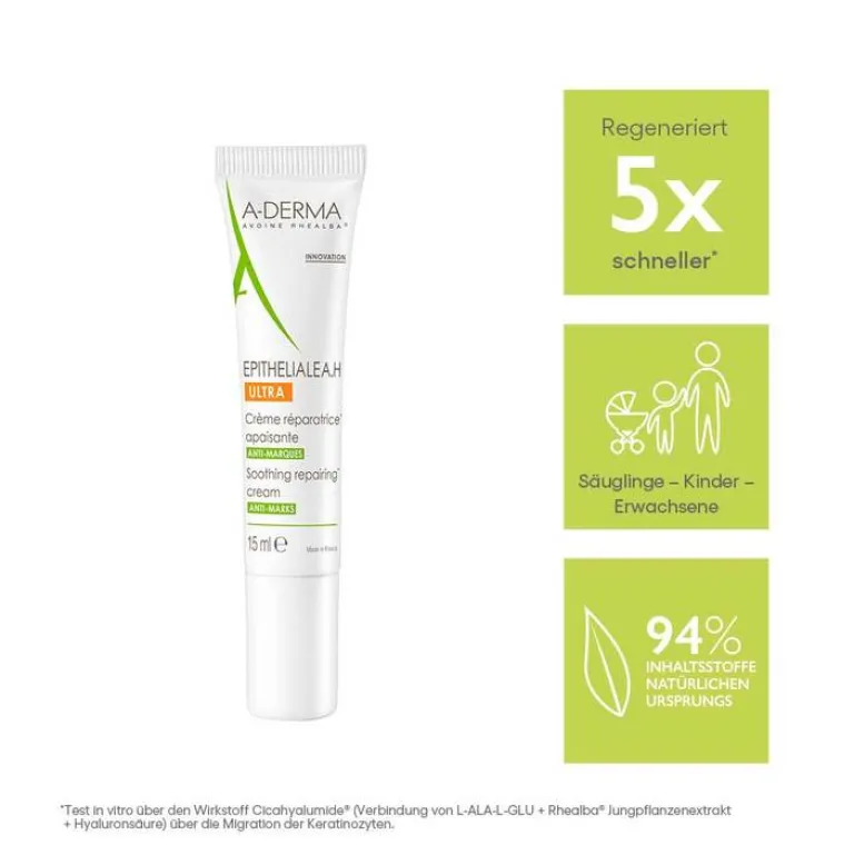 Clearance Epitheliale A.H Ultra Creme, 15 ml Trockene & Sensible Haut|Empfindliche Haut