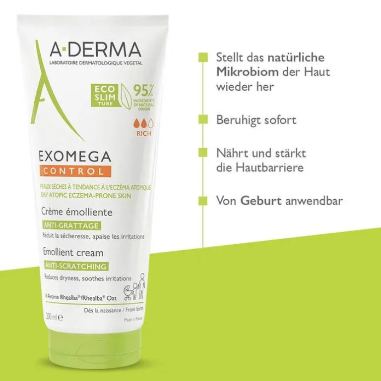 New A-Derma Exomega Control Creme rückfettend, 200 ml