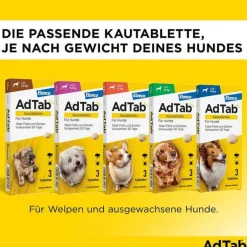 AdTab™ Kautabletten für große Hunde 450 mg 11 bis 22 kg, 3 St