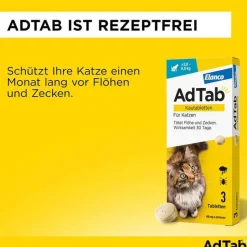 Discount Adtab ™ Kautabletten für Katzen 48 mg über 2 bis 8 kg, 3 St