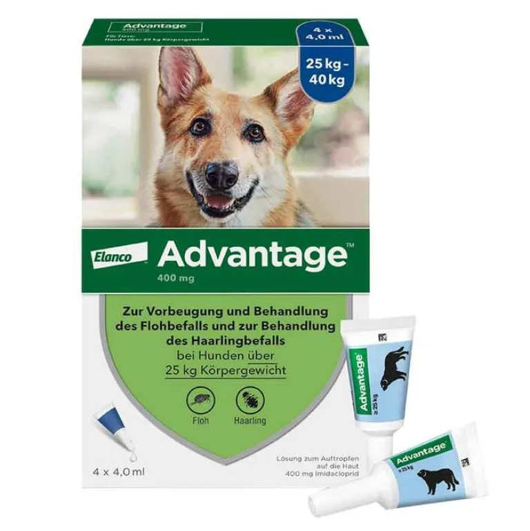 Hot Advantage 400 für Hunde ab 25 kg, 1X4 St