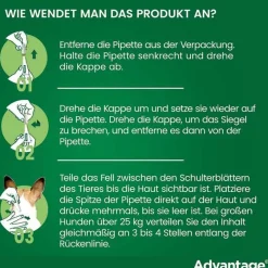 Hot Advantage 400 für Hunde ab 25 kg, 1X4 St