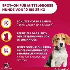 Advantix Spot-on Hund 10 - 25 kg Lösung, 4 St