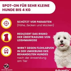 Sale Advantix Spot-on Hund bis 4 kg Lösung, 4 St