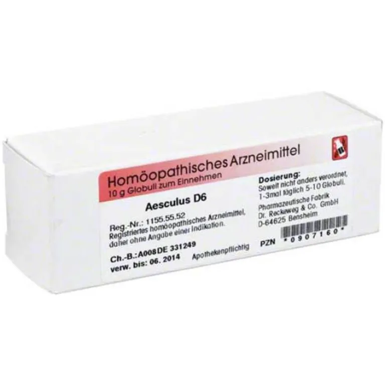 New Dr. Reckeweg Aesculus D 6 Globuli, 10 g