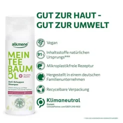 Alkmene Mein Teebaumöl Anti-Schuppen Shampoo, 200 ml