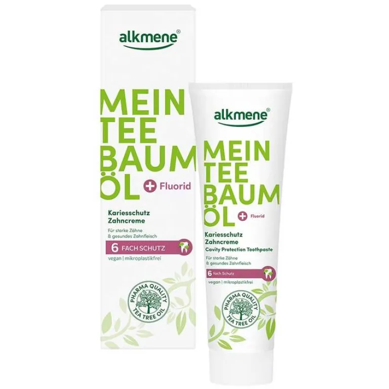 Sale Mein Teebaumöl Kariesschutz Zahncreme, 100 ml Zahnpasta & Zahncreme