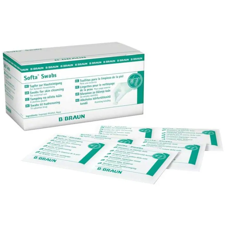 New Alkoholtupfer Swabs, 100 St Alkoholpads
