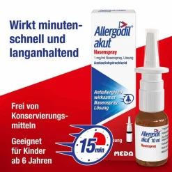 Hot akut Nasenspray mit Azelastin, 10 ml Nasenspray Allergie|Allergie Medikamente