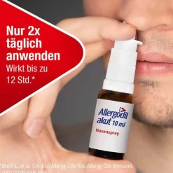 Hot akut Nasenspray mit Azelastin, 10 ml Nasenspray Allergie|Allergie Medikamente