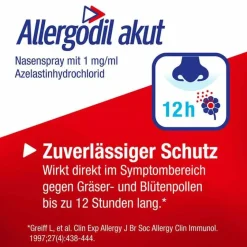 Hot akut Nasenspray mit Azelastin, 10 ml Nasenspray Allergie|Allergie Medikamente