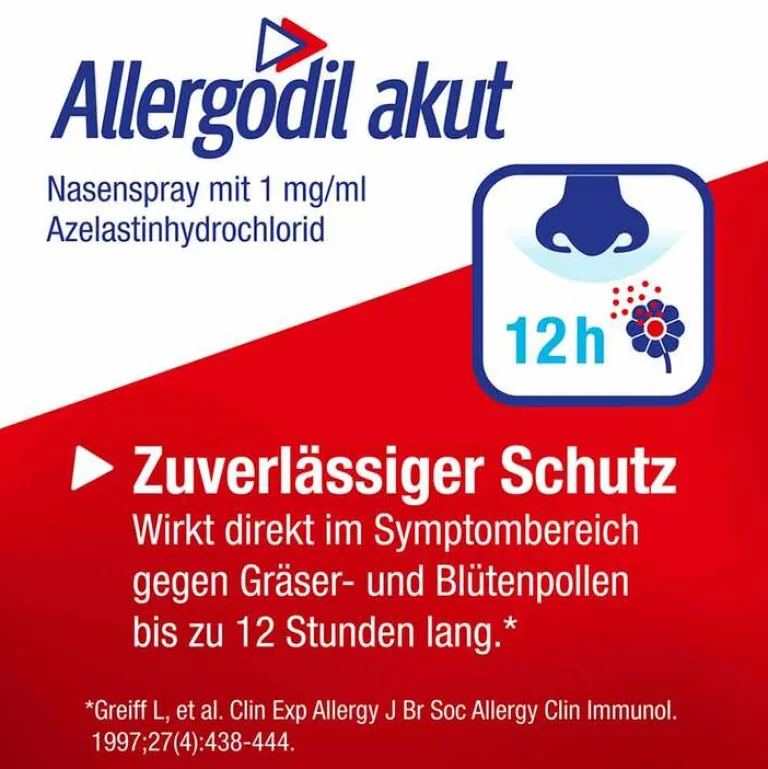 Hot akut Nasenspray mit Azelastin, 10 ml Nasenspray Allergie|Allergie Medikamente