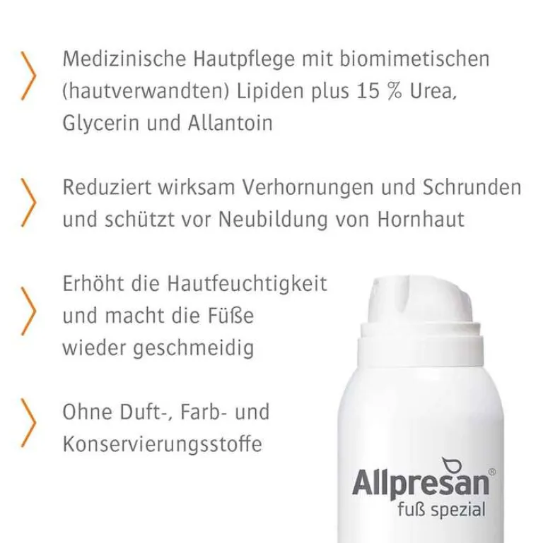 Online Allpresan Fuß spezial Original Schaum-Creme Hornhaut und Schrunden Nr.4, 200 ml