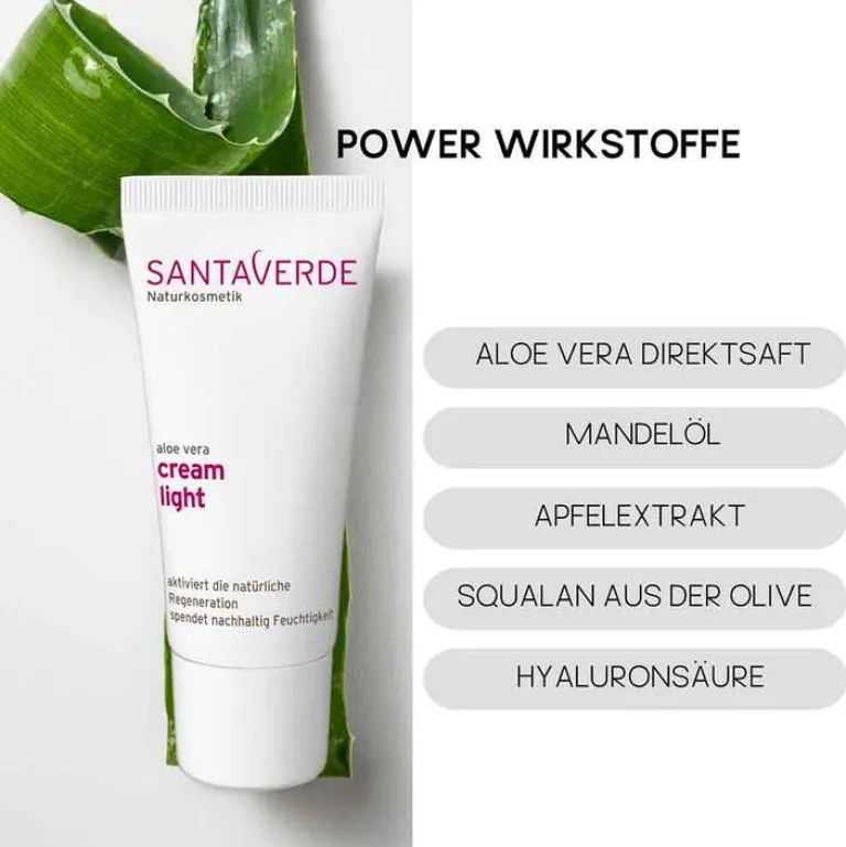 Clearance Aloe Vera creme light, 30 ml Gesichtspflege