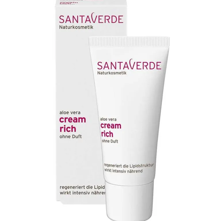 Sale Santaverde Aloe Vera Creme rich ohne Duft, 30 ml