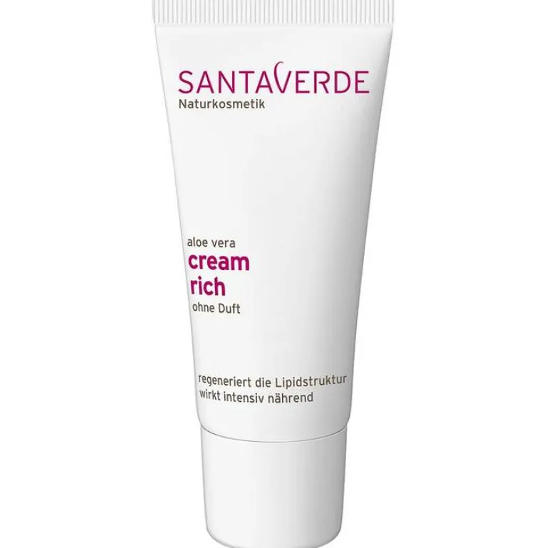 Sale Santaverde Aloe Vera Creme rich ohne Duft, 30 ml