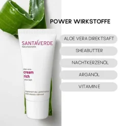 Sale Santaverde Aloe Vera Creme rich ohne Duft, 30 ml