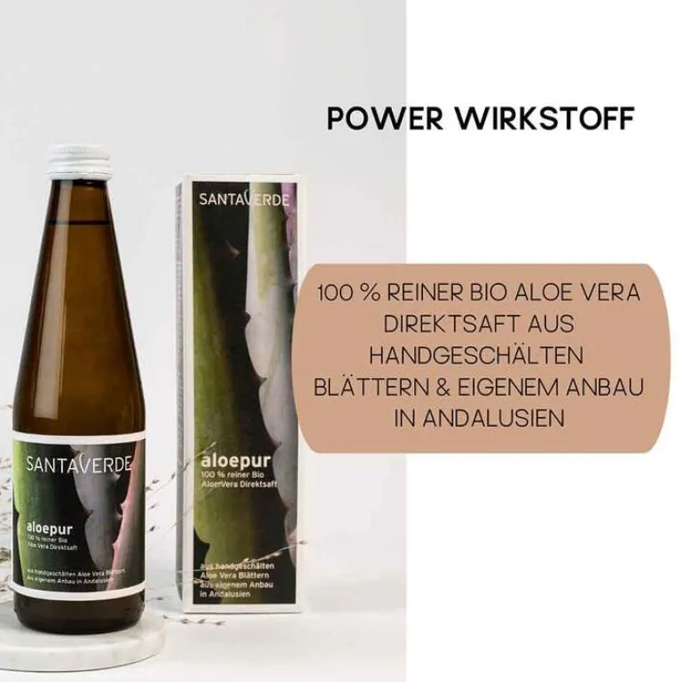 Discount aloepur 100% reiner Aloe Vera Saft, 330 ml Sonstige Bio Produkte