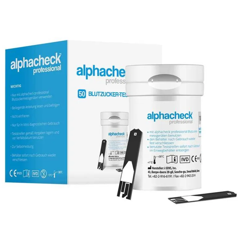 Clearance Alphacheck professional Blutzuckerteststreifen, 50 St