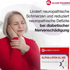 Clearance ALPHA-LIPON AL 600 Filmtabletten, 100 St Medikamente|Alpha Liponsäure