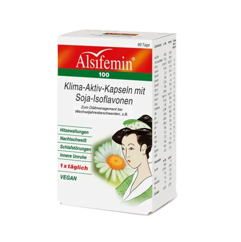 Outlet 100 Klima Aktiv mit Soja-Isoflavonen Kapseln, 90 St Wechseljahre