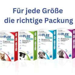 Discount combo 134/120,6 mg Lösung zum Auftropfen für Hunde 10-20 kg, 3 St Flöhe, Zecken & Co.