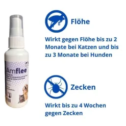 Hot Amflee Spray für Katzen und Hunde, 100 ml