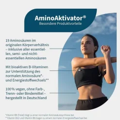 Online Natugena Aminoaktivator Aminosäuren + Vit.B6 + B9 + B12 vegan Kps, 180 St
