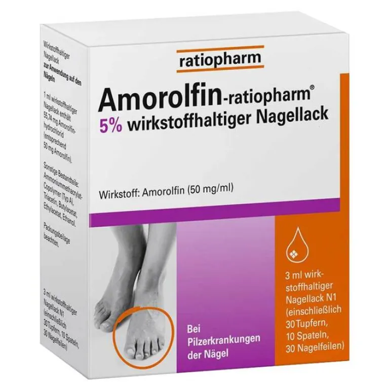 Outlet Ratiopharm Amorolfin 5% - bei Nagelpilz, 3 ml