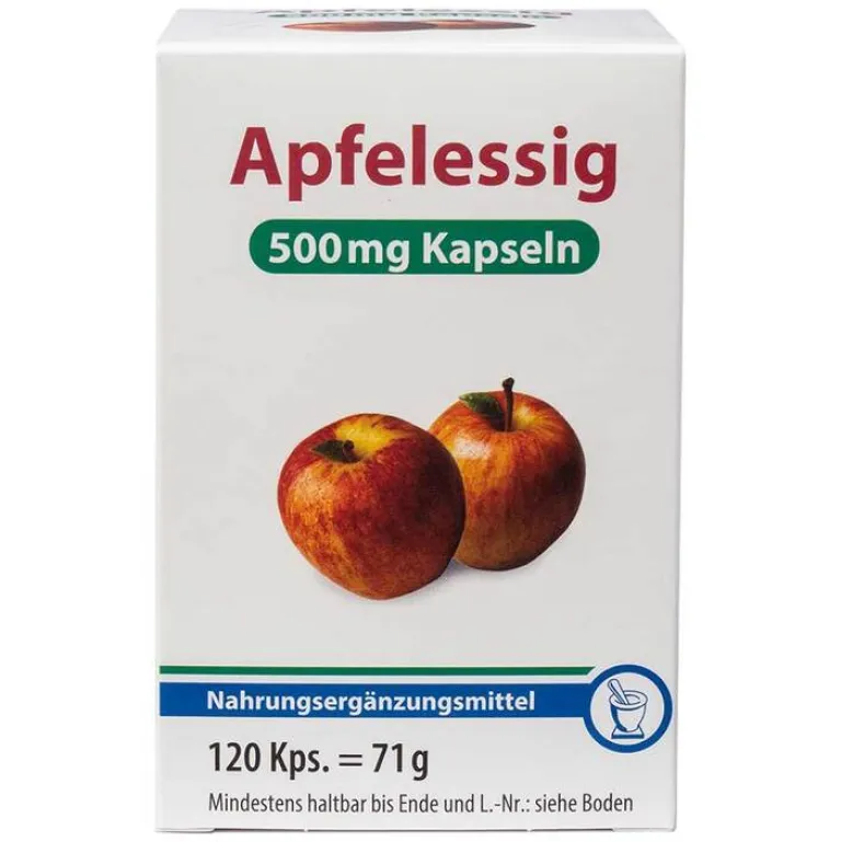Hot Apfelessig 500 Kapseln, 120 St Apfelessig|Apfelessig