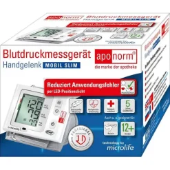 aponorm® Mobil Slim Handgelenk-Blutdruckmessgerät, 1 St