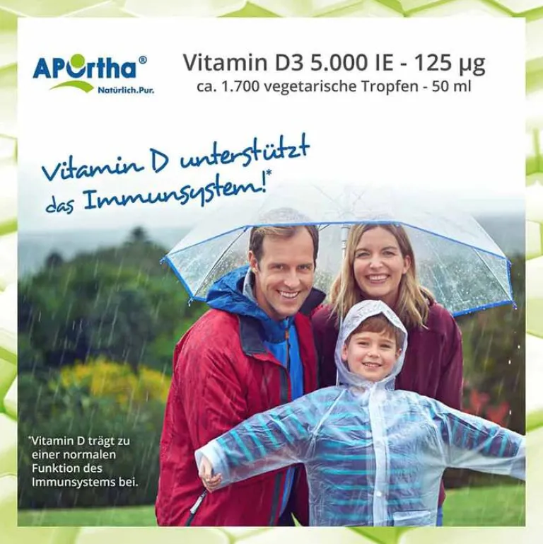 Discount Aportha Vitamin D3 Tropfen 5.000 I.E. 125 µg, 50 ml