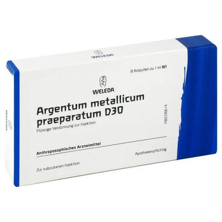 Best Weleda Argentum metallicum Präparat D 30 Ampullen, 8 St